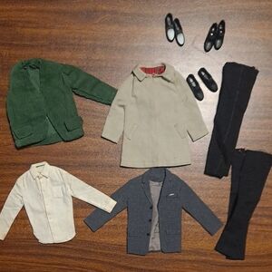Stylish Doll Clothing Set with Green Jacket